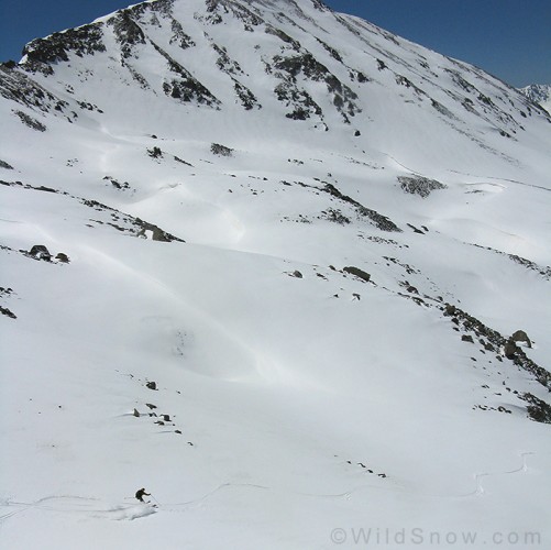 Skiing off Geissler Zero Skiing off Geissler Zero