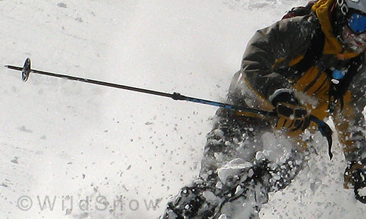Backcountry skiing with k2 Lockjaw ski poles. Backcountry skiing with k2 Lockjaw ski poles.