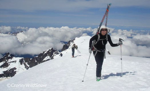 Baker ski mountaineering in PNW backcountry. Mount Baker ski mountaineering.