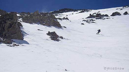 Scott on north face, Independence Mountain Scott on north face, Independence Mountain.