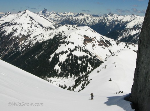 Backcountry skiing on Ruth Mountain, looking northerly. Backcountry skiing on Ruth Mountain, looking northerly.