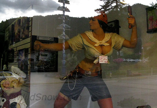 Leavenworth window woman. Leavenworth window woman.