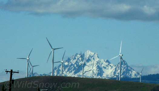 Cascades and wind turbines. Cascades and wind turbines.