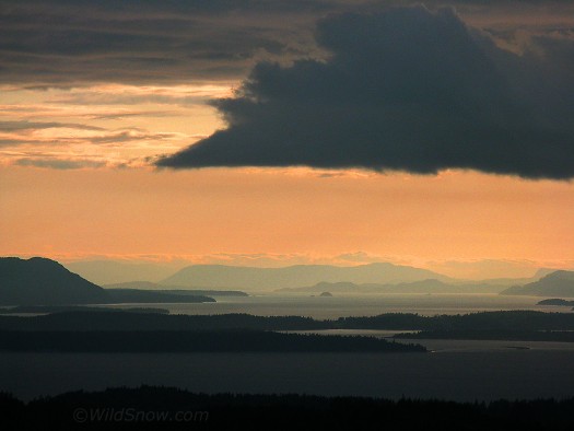 View from Galbraith westerly towards San Juan Islands. View from Galbraith westerly towards San Juan Islands.