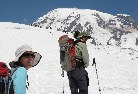 Family climb on Mount Rainier Family climb on Mount Rainier