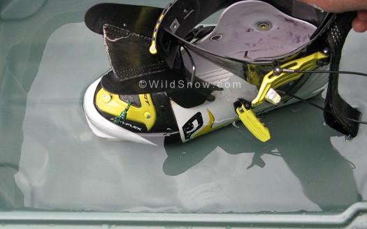 Ski boot water resistance. Ski boot water resistance.