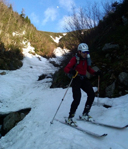 Ski touring in Monroe Brook May 13, 2011