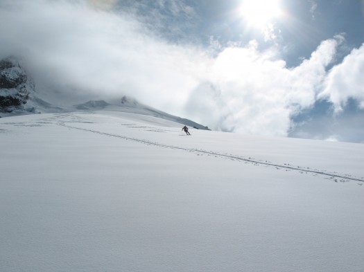 Backcountry skiing Mount Hood Snowdome May 26, 2008
