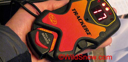 Backcountry Access Tracker 2 avalanche search beacon transceiver.