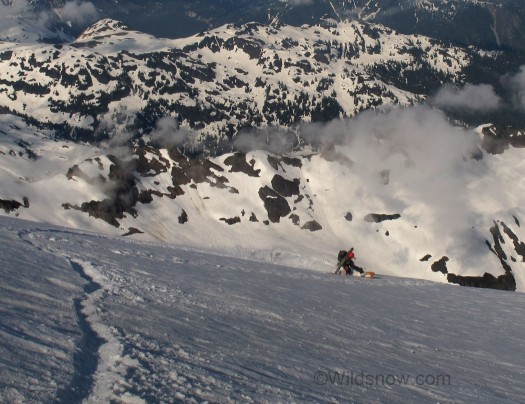 Backcountry skiing in the North Cascades