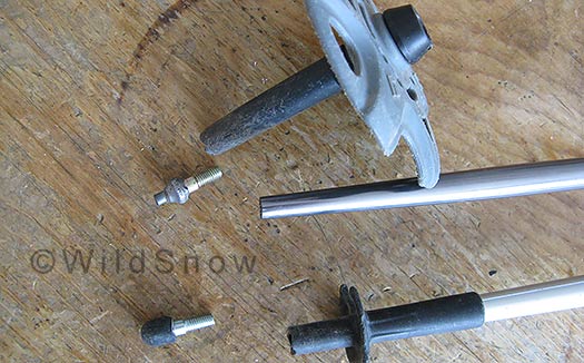 Trekking pole tips, walking stick technology. Trekking pole tips, walking stick technology.