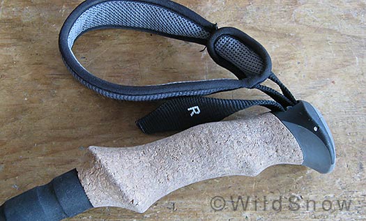 Black Diamond trekking and hiking pole, cork grip. Black Diamond trekking and hiking pole, cork grip.