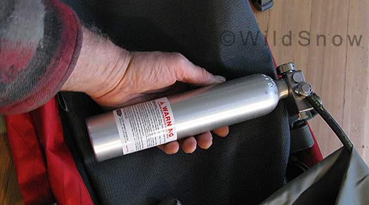 Blackjack airbag bottle. Blackjack airbag bottle.