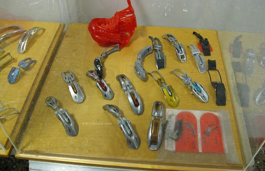 Ski boot buckles.