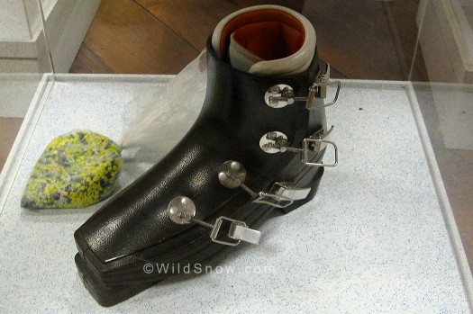 Lange ski boot, first production model 1970.