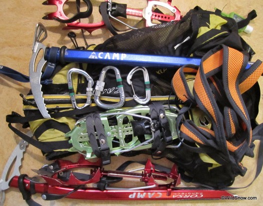 A gaggle of lightweight CAMP gear.