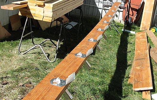Ridge board, overkill Ridge board, overkill