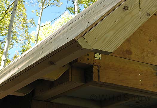 Camp trailer eave detail. Camp trailer eave detail.