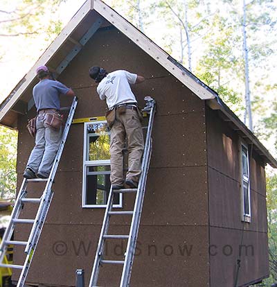 Roll roofing trailer siding. Roll roofing trailer siding.