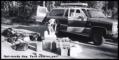 Yardsale, or just some ski mountaineers? Yardsale, or just some ski mountaineers?