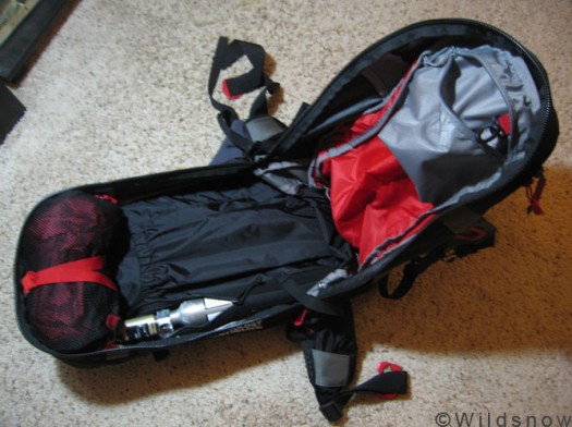Airbag-Mammut-clamshellopen Mammut airbag RAS backpack