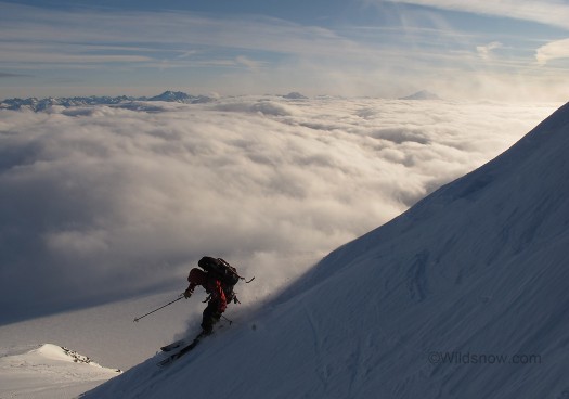 Collin skiing on Eldorado Peak Collin skiing on Eldorado Peak