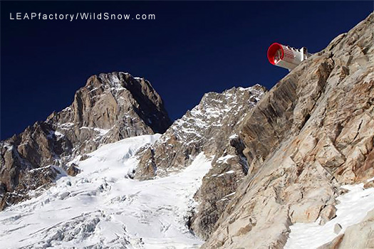 Gervasutti Refuge Hut by Leapfactory. Location shot for ski mountaineering hut.