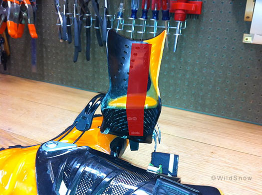 Stiff toStiff tongue for Maestrale boot used by backcountry skiers. Stiff tongue for Maestrale boot used by backcountry skiers.