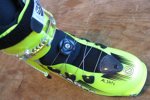 Scarpa Alien backcountry skiing boot. Scarpa Alien backcountry skiing boot.