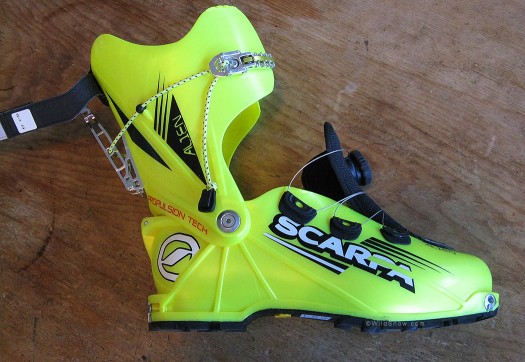 Scarpa Alien backcountry skiing boot. Scarpa Alien backcountry skiing boot.
