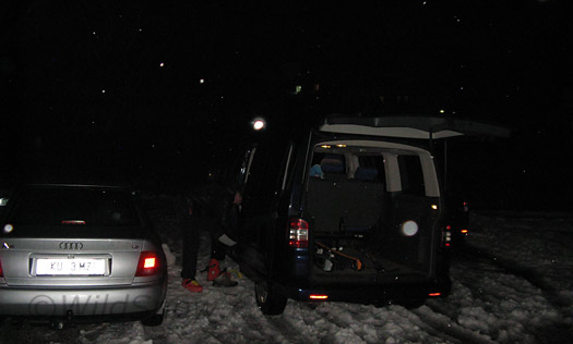 Brentenjoch parking, for Weinbergerhaus Weinbergerhaus parking lot.