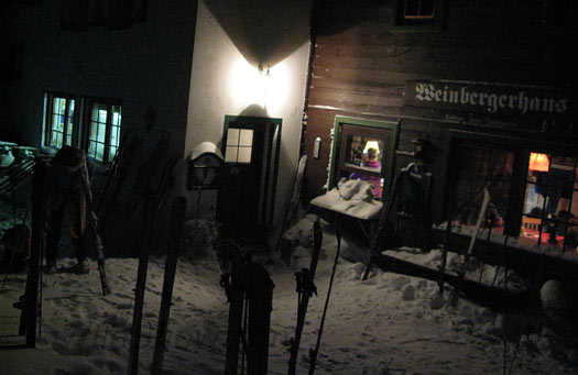 Winbergerhaus backcountry skiing. Winbergerhaus backcountry skiing.