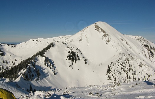 View of Geigelstein from Breitenstein. View of Geigelstein from Breitenstein.