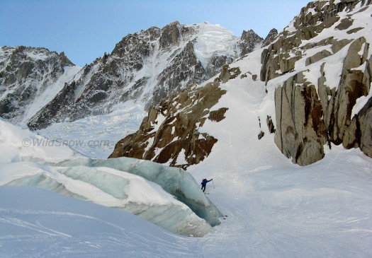 Glacier exit it classic, if somewhat downscale from other such skiing in the region. Glacier exit it classic, if somewhat downscale from other such skiing in the region.