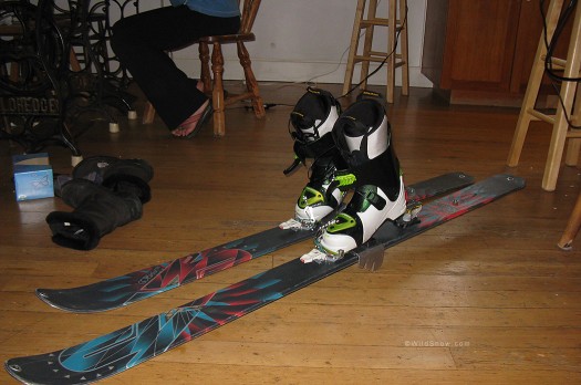 The full ride. K2 Gotback, Dynafit TLT Speed bindings, TLT5 boots.