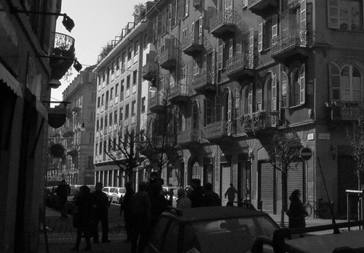 Italian street corner chat room. Italian street corner chat room.