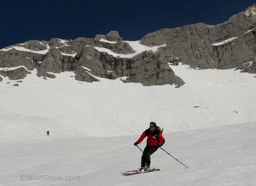 Guffert Spitz, some of the better snow. Guffert Spitz, some of the better snow.