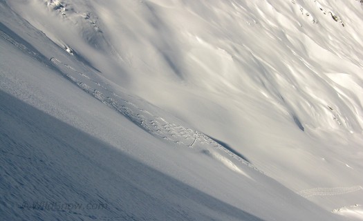 While heading up, we watch the karmicly provisioned souls who broke trail the whole way make their pow turns. May they live a long and wonderful life. While heading up, we watch the karmicly provisioned souls who broke trail the whole way make their pow turns. May they live a long and wonderful life.