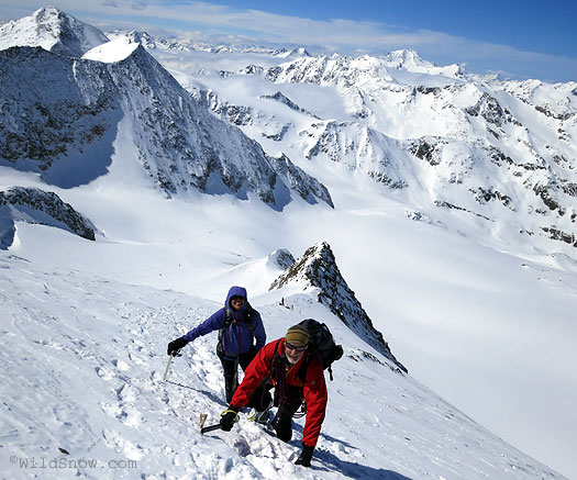 The ice axe comes in handy. The ice axe comes in handy.