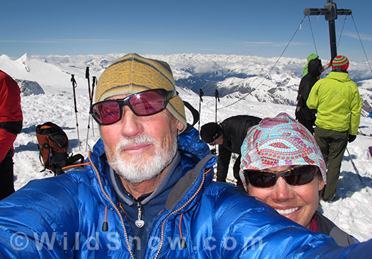 The happy honeymooners, summit, Riffler. The happy honeymooners, summit, Riffler.