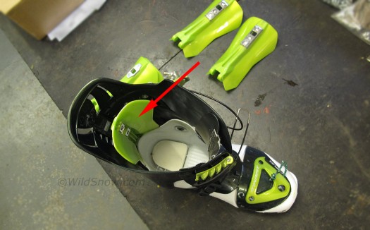 TLT-5 cuff lean adjuster swaps the part indicated by arrow. TLT-5 cuff lean adjuster swaps the part indicated by arrow.