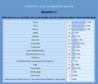 SurveyQ2 Backcountry skiing avalanche survey