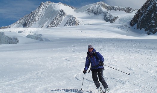 Lisa in Mountain Equipment puff jacket, skiing Europe. Lisa in Mountain Equipment puff jacket, skiing Europe.