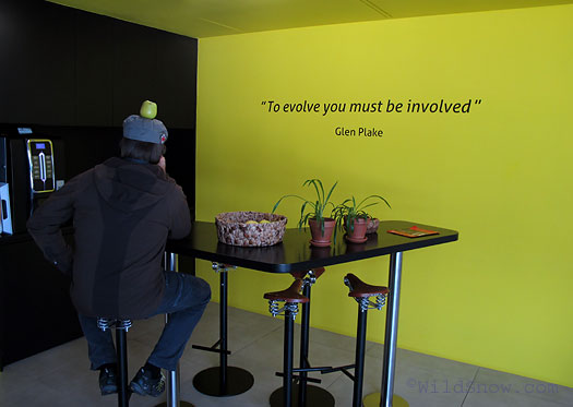 Inside HQ. Inside HQ.