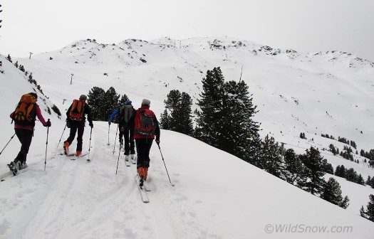 For the approach, you climb quite a bit of recently closed ski resort. For the approach, you climb quite a bit of recently closed ski resort.