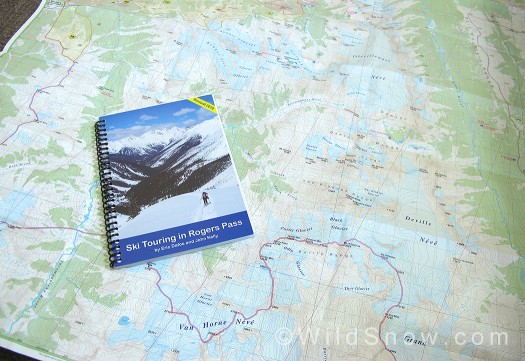 Rogers Pass map and book. Rogers Pass map and book.