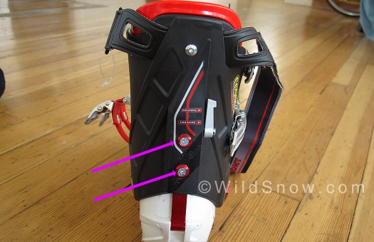 Cosmos spine. Forward lean adjustment is accomplished by loosening Cosmos spine. Forward lean adjustment is accomplished by loosening