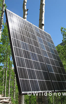 Our panels are a pair of Koyocera 135 watt units. Our panels are a pair of Koyocera 135 watt units.