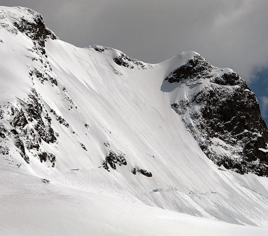 And down the NW face of Matier we go. 
