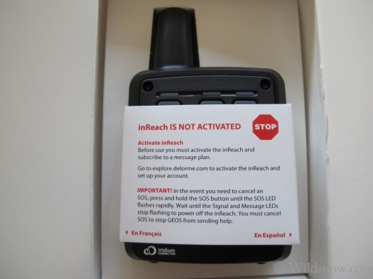 Complete with an SOS warning. Complete with an SOS warning.